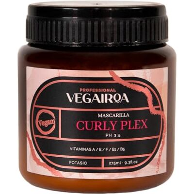 VEGAIROA . Curly Plex Curly Curly Defined Curl Mask No Grid, Deep Moisturising for Curly or Wavy Hair Parabens Free 300ml VEGAIROA . Curly Plex Curly Curly Defined Curl Mask No Grid, Deep Moisturising for Curly or Wavy Hair Parabens Free 300ml