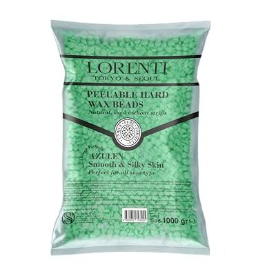 LORENTI TOKYO & SEOUL Lorenti Professional Hard Wax Beads 1000g Painless Hair Removal of Full Body and Face Vegan 100% Natural Less Pain Wax for Women and Men Azulen Beads LORENTI TOKYO & SEOUL Lorenti Professional Hard Wax Beads 1000g Painless Hair Removal of Full Body and Face Vegan 100% Natural Less Pain Wax for Women and Men Azulen Beads