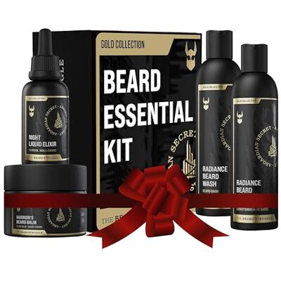 The Beard Struggle Beard Care Kit for Men by – Essential Beard Kit with Beard Balm, Beard Oil, Beard Wash & Beard Conditioner – Beard Grooming Kit – Gold Collection – Asgardian Secret The Beard Struggle Beard Care Kit for Men by – Essential Beard Kit with Beard Balm, Beard Oil, Beard Wash & Beard Conditioner – Beard Grooming Kit – Gold Collection – Asgardian Secret