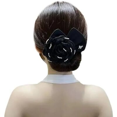 LOVSSU Camellia Flower Magic Women Hair Styling Twist Donut Bun Maker Accessories Buns Braiders Black(Color6) LOVSSU Camellia Flower Magic Women Hair Styling Twist Donut Bun Maker Accessories Buns Braiders Black(Color6)