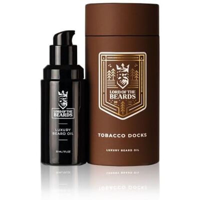 Lord Of The Beards Premium Beard Oil for Men Sweet Tobacco Scented, Tobacco Vanilla – Premium Beard Care with Organic Argan, Jojoba, Coconut Oils – Beard Growth Oil 30 ml Lord Of The Beards Premium Beard Oil for Men Sweet Tobacco Scented, Tobacco Vanilla – Premium Beard Care with Organic Argan, Jojoba, Coconut Oils – Beard Growth Oil 30 ml