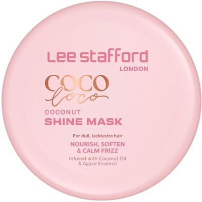 Lee Coco Loco Coconut Shine Mask for Silky, Soft Hair 200ml Nourishing Coconut Oil and Agave Hair Mask, Helps Moisturise, Smooth Frizz and Enhance Shine in Dry, Damaged Hair, Vegan Lee Coco Loco Coconut Shine Mask for Silky, Soft Hair 200ml Nourishing Coconut Oil and Agave Hair Mask, Helps Moisturise, Smooth Frizz and Enhance Shine in Dry, Damaged Hair, Vegan