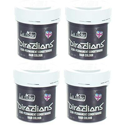 La Riche 4 x Directions Semi-Perm Hair Colour Deep Purple 4x 88ml La Riche 4 x Directions Semi-Perm Hair Colour Deep Purple 4x 88ml