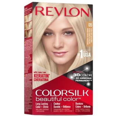 Revlon Colorsilk Permanent Hair Dye Ultra Light Ash Blonde (05/11A), pack of 3 Revlon Colorsilk Permanent Hair Dye Ultra Light Ash Blonde (05/11A), pack of 3