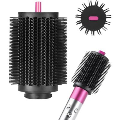 TEXOVYRAX Upgraded Large Round Volumizing Brush attachment compatible with Dyson Airwrap Multi-Styler, reduced frizz for voluminous bouncy style, fits HS01 HS05 i.d. Fuchsia TEXOVYRAX Upgraded Large Round Volumizing Brush attachment compatible with Dyson Airwrap Multi-Styler, reduced frizz for voluminous bouncy style, fits HS01 HS05 i.d. Fuchsia