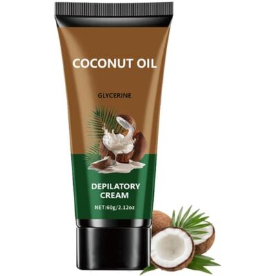 Generic Coconut Oil Hair Removal Cream,Gentle Painless Depilatory Cream with Coconut Oil,Fast Acting for Legs, Arms, Underarms Generic Coconut Oil Hair Removal Cream,Gentle Painless Depilatory Cream with Coconut Oil,Fast Acting for Legs, Arms, Underarms