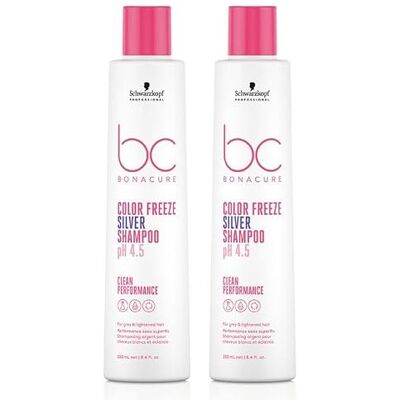 Gorgeous Shop Schwarzkopf BC Clean DOUBLE Color Freeze Silver Shampoo 250ml Gorgeous Shop Schwarzkopf BC Clean DOUBLE Color Freeze Silver Shampoo 250ml