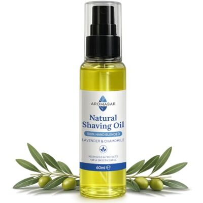 Aromabar Natural Shaving Oil: Lavender & Chamomile 60ml Aromabar Natural Shaving Oil: Lavender & Chamomile 60ml