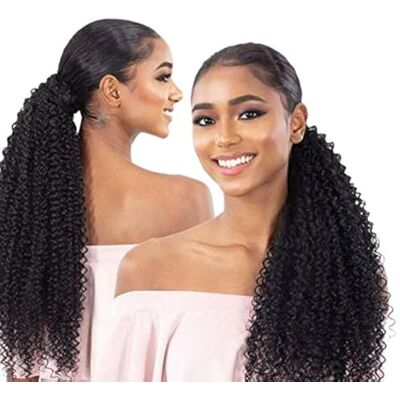 Organique Mastermix Shake N Go Synthetic Pony Pro Ponytail BOHEMIAN CURL 32" (1B Off Black) Organique Mastermix Shake N Go Synthetic Pony Pro Ponytail BOHEMIAN CURL 32" (1B Off Black)