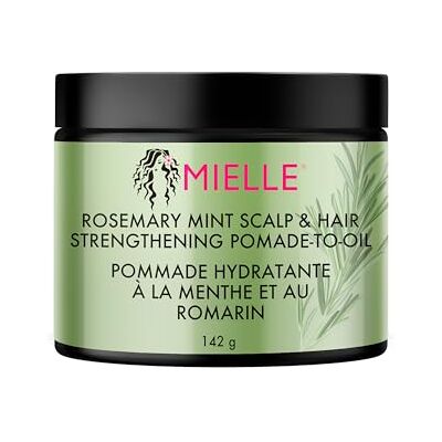 Mielle Organics Mielle Rosemary & Mint Hair Pomade for Women & Men Conditioning Natural Hair Moisturiser to Quench the Scalp, Lock in Wave Patterns, Add Shine & Help Protect Against Dryness, 142 g (Pack of 1) Mielle Organics Mielle Rosemary & Mint Hair Pomade for Women & Men Conditioning Natural Hair Moisturiser to Quench the Scalp, Lock in Wave Patterns, Add Shine & Help Protect Against Dryness, 142 g (Pack of 1)