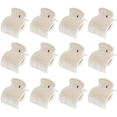 BIGULA 12 Pieces Salon Hot Roller Hair Clips Insulation Claw Curler Replacement Clamp For Women Girls Hairdressing Hair Section Styling Tools Accessories BIGULA 12 Pieces Salon Hot Roller Hair Clips Insulation Claw Curler Replacement Clamp For Women Girls Hairdressing Hair Section Styling Tools Accessories