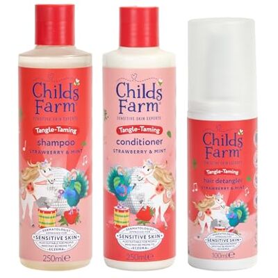 Childs Farm - Kids Tangle Pack - Strawberry - Hair Set Childs Farm - Kids Tangle Pack - Strawberry - Hair Set