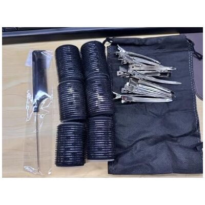 VINATO 32 Pieces Hair Curlers Self Curling Aluminium Core 18 Curlers in 3 Sizes (40mm, 30mm, 20mm), 12 Hair Clips, 1 Comb, Curls and Volume, Suitable for Cold Styling VINATO 32 Pieces Hair Curlers Self Curling Aluminium Core 18 Curlers in 3 Sizes (40mm, 30mm, 20mm), 12 Hair Clips, 1 Comb, Curls and Volume, Suitable for Cold Styling