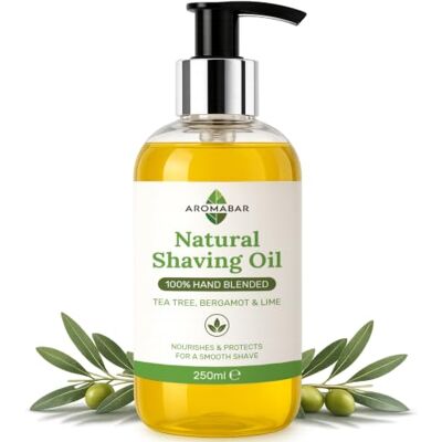 Aromabar Natural Shaving Oil Tea Tree Bergamot & Lime 250 ml Aromabar Natural Shaving Oil Tea Tree Bergamot & Lime 250 ml