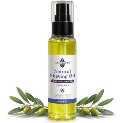 Aromabar Natural Shaving Oil: Lavender 60ml Aromabar Natural Shaving Oil: Lavender 60ml