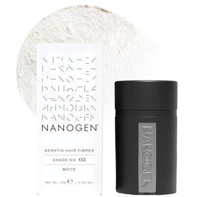 Nanogen Hair Fibres, 15 g White Nanogen Hair Fibres, 15 g White