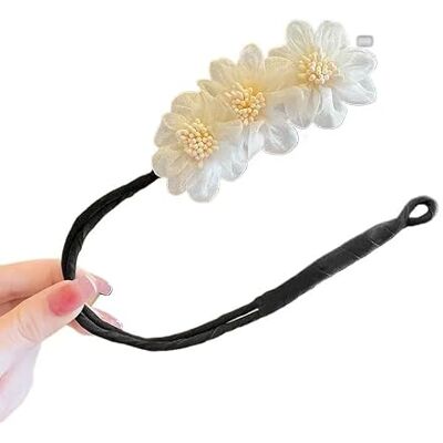 LOVSSU 5 PCS Braiders Bud Chiffon Flower Bun Maker Hairstyle Making Long Tool Sweet Hair Braide Rope Hairbands Accessories(Color 1) LOVSSU 5 PCS Braiders Bud Chiffon Flower Bun Maker Hairstyle Making Long Tool Sweet Hair Braide Rope Hairbands Accessories(Color 1)