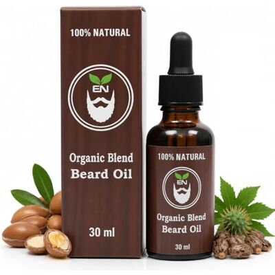 EVERNOOK Organic Beard Oil for Men – Beard Growth & Moisturising Formula with Argan, Castor & Jojoba Oils – Softens Facial Hair, Reduce Dandruff – 30ml EVERNOOK Organic Beard Oil for Men – Beard Growth & Moisturising Formula with Argan, Castor & Jojoba Oils – Softens Facial Hair, Reduce Dandruff – 30ml