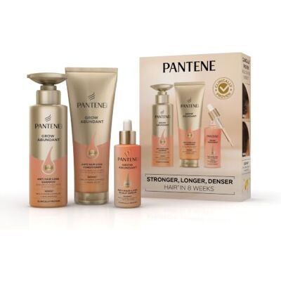 Pantene Grow Abundant Anti-Hair Loss Giftset: Shampoo 290ml, Conditioner 250ml, Serum 60ml Pantene Grow Abundant Anti-Hair Loss Giftset: Shampoo 290ml, Conditioner 250ml, Serum 60ml
