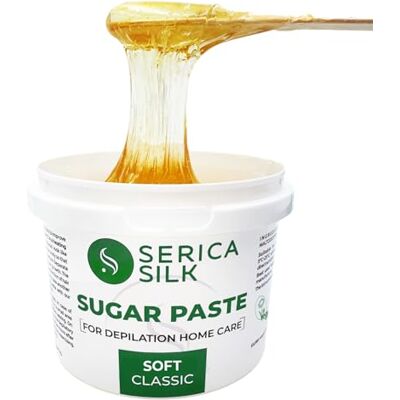 Serica Silk Sugaring Paste Hair Removal Wax 17.6 oz/500g – Soft Density: Sugar Wax for Arms, Legs & Large areas for Professional Salon & Advanced Home Users in Cool Rooms No-Heat, Vegan, Hypoallergenic Serica Silk Sugaring Paste Hair Removal Wax 17.6 oz/500g – Soft Density: Sugar Wax for Arms, Legs & Large areas for Professional Salon & Advanced Home Users in Cool Rooms No-Heat, Vegan, Hypoallergenic