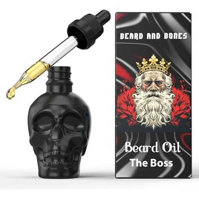 Beard and Bones Beard & Bones 60ml Beard Oil for Men Nut Free Glass Skull (The Boss) Beard and Bones Beard & Bones 60ml Beard Oil for Men Nut Free Glass Skull (The Boss)