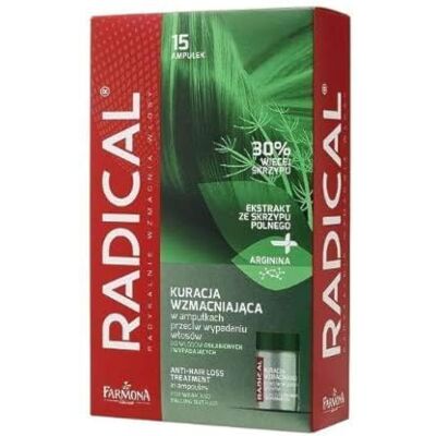 RADICAL ANTI-HAIR LOSS AMPOULE TREATMENT FOR WEAK AND FALLING OUT HAIR 15 x 5ml RADICAL ANTI-HAIR LOSS AMPOULE TREATMENT FOR WEAK AND FALLING OUT HAIR 15 x 5ml