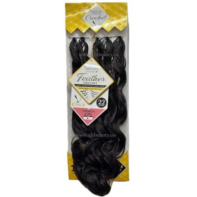 NaturALL Pure Feather Crochet Hair, French Curl, 22 Inches colour 4 Invisible String Design, Boho & Miracle Knots, Anti-Tangle Finish, Curling Iron Safe, Ultra-Lightweight Feel NaturALL Pure Feather Crochet Hair, French Curl, 22 Inches colour 4 Invisible String Design, Boho & Miracle Knots, Anti-Tangle Finish, Curling Iron Safe, Ultra-Lightweight Feel