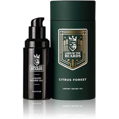 Lord Of The Beards Premium Beard Oil for Men Zesty Limes, Oranges Scented, Citrus Forest – Premium Beard Care with Organic Argan, Jojoba, Coconut Oils – Beard Growth Oil 30 ml Lord Of The Beards Premium Beard Oil for Men Zesty Limes, Oranges Scented, Citrus Forest – Premium Beard Care with Organic Argan, Jojoba, Coconut Oils – Beard Growth Oil 30 ml