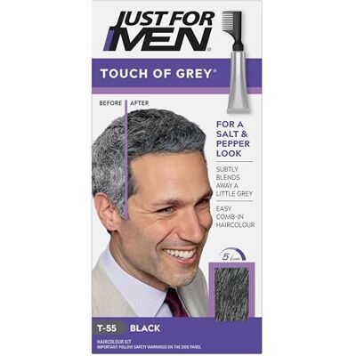 Touch Of Grey T55 Hair Color - Permanent Black Grey 40g Touch Of Grey T55 Hair Color - Permanent Black Grey 40g