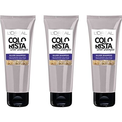 L'Oreal Paris L'Oréal Paris Colorista Silver Shampoo 200 ml Pack of 3 L'Oreal Paris L'Oréal Paris Colorista Silver Shampoo 200 ml Pack of 3