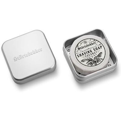 Störtebekker Shaving Accessories Störtebekker® Premium Shaving Soap & Soap Box Set Aluminium Soap Box Set Including Shaving Soap in Various Variations Vegan Shaving Soap Handmade in Soap Factory (Coconut) Störtebekker Shaving Accessories Störtebekker® Premium Shaving Soap & Soap Box Set Aluminium Soap Box Set Including Shaving Soap in Various Variations Vegan Shaving Soap Handmade in Soap Factory (Coconut)