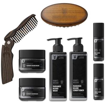 The Beard Struggle Ultimate Beard Care Kit for Men Vanir's Wisdom Complete Beard Care Kit Balm, Cream & Beard Oil Beard Wash & Conditioner Brush & Comb Daily Grooming The Beard Struggle Ultimate Beard Care Kit for Men Vanir's Wisdom Complete Beard Care Kit Balm, Cream & Beard Oil Beard Wash & Conditioner Brush & Comb Daily Grooming