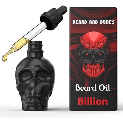 Beard and Bones Beard & Bones 60ml Beard Oil for Men Nut Free Glass Skull (Billion) Beard and Bones Beard & Bones 60ml Beard Oil for Men Nut Free Glass Skull (Billion)