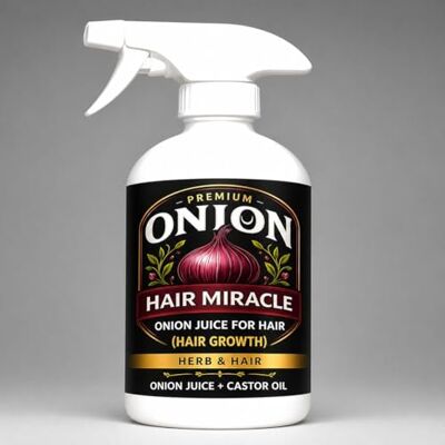 Onion Hair Miracle Organic Onion Juice Premium Natural Hair Care, Hair Loss Treatment for Thinning Hair, Alopecia Support, Itchy Scalp Relief – Cold Pressed Onion Extract (500ml) HAIR GROWTH SPRAY Onion Hair Miracle Organic Onion Juice Premium Natural Hair Care, Hair Loss Treatment for Thinning Hair, Alopecia Support, Itchy Scalp Relief – Cold Pressed Onion Extract (500ml) HAIR GROWTH SPRAY