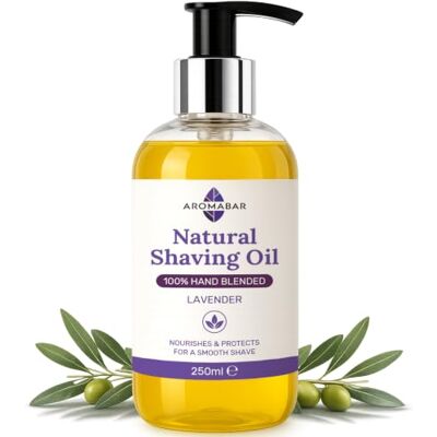Aromabar Natural Shaving Oil: Lavender 250ml Aromabar Natural Shaving Oil: Lavender 250ml