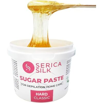 Serica Silk Sugaring Paste Hair Removal Wax Hard 17.6 oz / 500g – Firm Density: Summer Wax for Brazilian, Bikini, Underarms & Legs Beginner Friendly for Home & Salon use in Warm Rooms Vegan, Hypoallergenic Serica Silk Sugaring Paste Hair Removal Wax Hard 17.6 oz / 500g – Firm Density: Summer Wax for Brazilian, Bikini, Underarms & Legs Beginner Friendly for Home & Salon use in Warm Rooms Vegan, Hypoallergenic