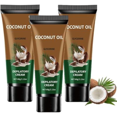 Generic Coconut Oil Hair Removal Cream,Gentle Painless Depilatory Cream with Coconut Oil,Fast Acting for Legs, Arms, Underarms Generic Coconut Oil Hair Removal Cream,Gentle Painless Depilatory Cream with Coconut Oil,Fast Acting for Legs, Arms, Underarms