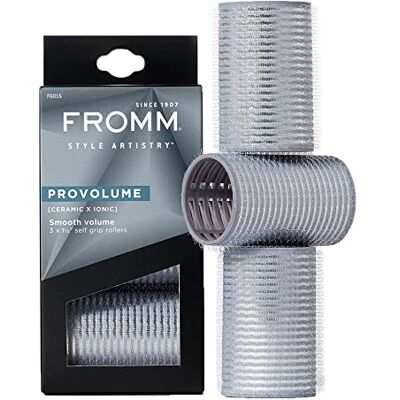 Fromm ProVolume 1.5" Self-Grip Ceramic Ionic Thermal Hair Rollers, 3 Count Salon Quality Hair Curlers for Short, Medium and Long Hair Fromm ProVolume 1.5" Self-Grip Ceramic Ionic Thermal Hair Rollers, 3 Count Salon Quality Hair Curlers for Short, Medium and Long Hair