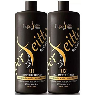 Fio Perfeitto Instant Straight Brazilian Hair Straightening Progressive Brush Keratin Treatment Blow Out 2L Fio Perfeitto Instant Straight Brazilian Hair Straightening Progressive Brush Keratin Treatment Blow Out 2L