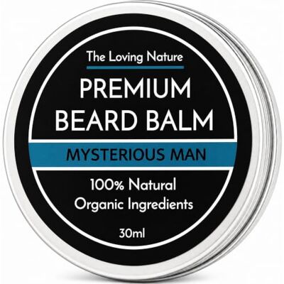 The Loving Nature Beard Balm, Bergamot & Sandalwood, 30ml Light-hold beard balm with shea butter, beeswax, argan and jojoba oils; Bergamot & Sandalwood scent The Loving Nature Beard Balm, Bergamot & Sandalwood, 30ml Light-hold beard balm with shea butter, beeswax, argan and jojoba oils; Bergamot & Sandalwood scent