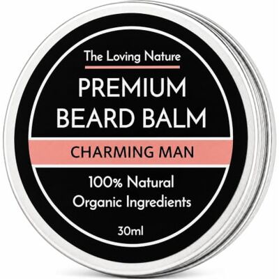 The Loving Nature Beard Balm, Sweet Orange & Lemon, 30ml Light-hold beard balm with shea butter, beeswax, argan and jojoba oils; Sweet Orange & Lemon scent The Loving Nature Beard Balm, Sweet Orange & Lemon, 30ml Light-hold beard balm with shea butter, beeswax, argan and jojoba oils; Sweet Orange & Lemon scent