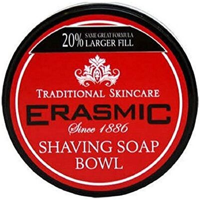 Erasmic TWELVE PACKS of Shaving Soap Bowl 90g Erasmic TWELVE PACKS of Shaving Soap Bowl 90g