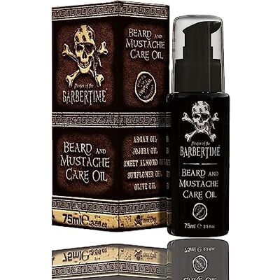 BarberTime Beard and Mustache Care Oil Mens Moisturizes & Condition Beard Oil 75 ml BarberTime Beard and Mustache Care Oil Mens Moisturizes & Condition Beard Oil 75 ml