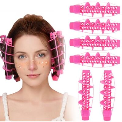 OULIGET Spiral Curls Styling Kit,Heatless Waves Curlers,Convenient Hair Waver Curlers Rollers for Long Hair Hairdressing Styling,6 Pieces OULIGET Spiral Curls Styling Kit,Heatless Waves Curlers,Convenient Hair Waver Curlers Rollers for Long Hair Hairdressing Styling,6 Pieces