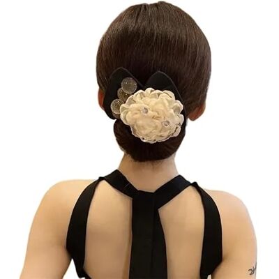 LOVSSU Camellia Flower Magic Women Hair Styling Twist Donut Bun Maker Accessories Buns Braiders Black(Color2) LOVSSU Camellia Flower Magic Women Hair Styling Twist Donut Bun Maker Accessories Buns Braiders Black(Color2)