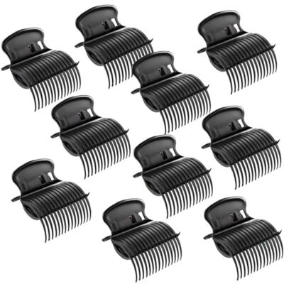 Whyzsjnclg Hair Curler Clips, Hot Roller Clips Hair Curler Claw Perm Insulation Hairstyling Tool Black 10PCS, Hot Roller Whyzsjnclg Hair Curler Clips, Hot Roller Clips Hair Curler Claw Perm Insulation Hairstyling Tool Black 10PCS, Hot Roller
