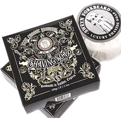 Sweyn Forkbeard Shaving Soap Lime 100% Organic Premium Shaving Soap Made in London Sweyn Forkbeard Shaving Soap Lime 100% Organic Premium Shaving Soap Made in London