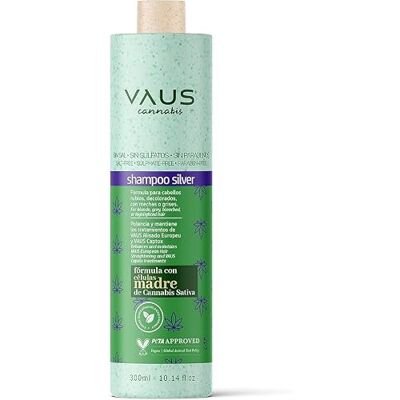 VAUS Natural Silver Shampoo with Cannabis Therapy Technology Shampoo without Salt, Sulfates or Parabens Vegan, Eco Friendly Treatment Blonde, Bleached and Gray Hair VAUS Natural Silver Shampoo with Cannabis Therapy Technology Shampoo without Salt, Sulfates or Parabens Vegan, Eco Friendly Treatment Blonde, Bleached and Gray Hair