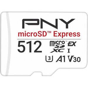 PNY microSD™ Express 512GB UHS-I U3 V30 A1 microSDXC Flash Memory Card, up to 890MB/s read & up to 810MB/s write speeds, ideal for microSD Express compatible devices like Nintendo Switch 2 PNY microSD™ Express 512GB UHS-I U3 V30 A1 microSDXC Flash Memory Card, up to 890MB/s read & up to 810MB/s write speeds, ideal for microSD Express compatible devices like Nintendo Switch 2
