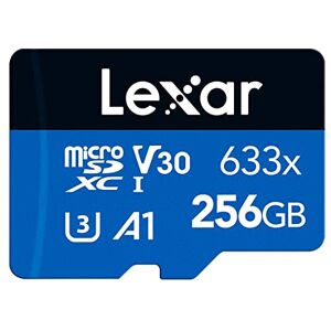 Lexar 633x 256GB Micro SD Card, microSDXC UHS-I Card + SD Adapter, microSD Memory Card up to 100MB/s Read, A1, Class 10, U3, V30, TF Card for Smartphones/Tablets/IP Cameras (LMS0633256G-BNAAA) Lexar 633x 256GB Micro SD Card, microSDXC UHS-I Card + SD Adapter, microSD Memory Card up to 100MB/s Read, A1, Class 10, U3, V30, TF Card for Smartphones/Tablets/IP Cameras (LMS0633256G-BNAAA)